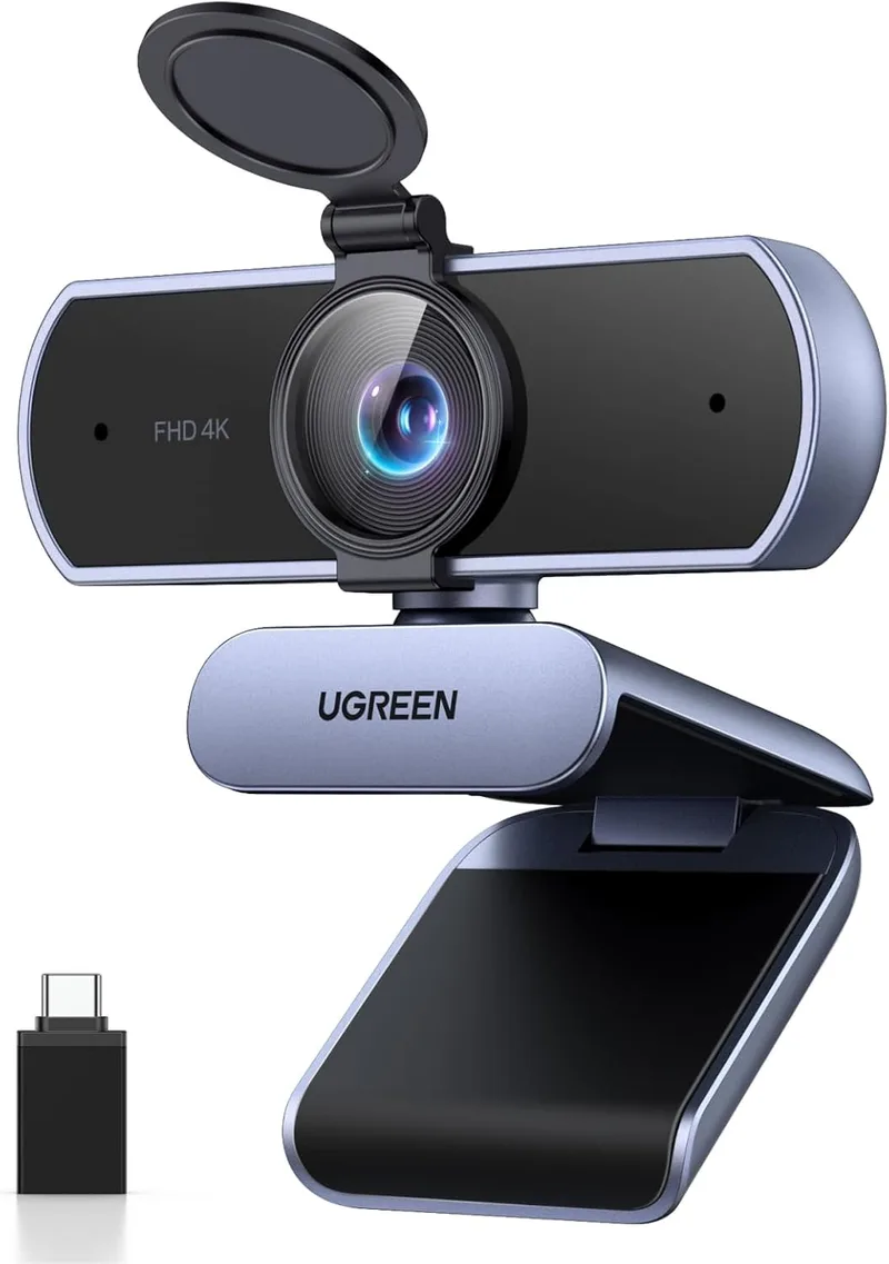 UGREEN ▫️ Webcam 4K 30FPS Ultra HD USB Webcam Auto Focus Plug and Play para Windows MacOS Linux Streaming Youtube Skype Call Video Zoom Video Conferencing