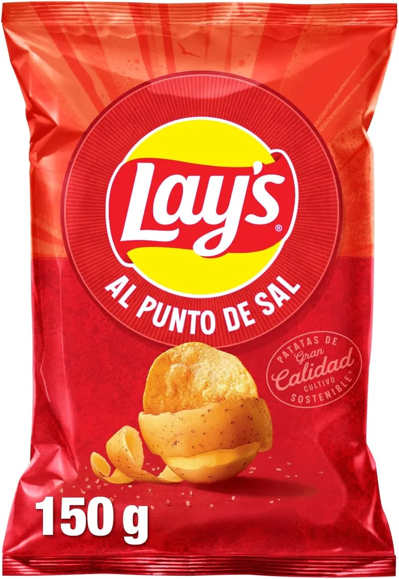 Lay's ▫️ Batatas fritas com sal, 150g