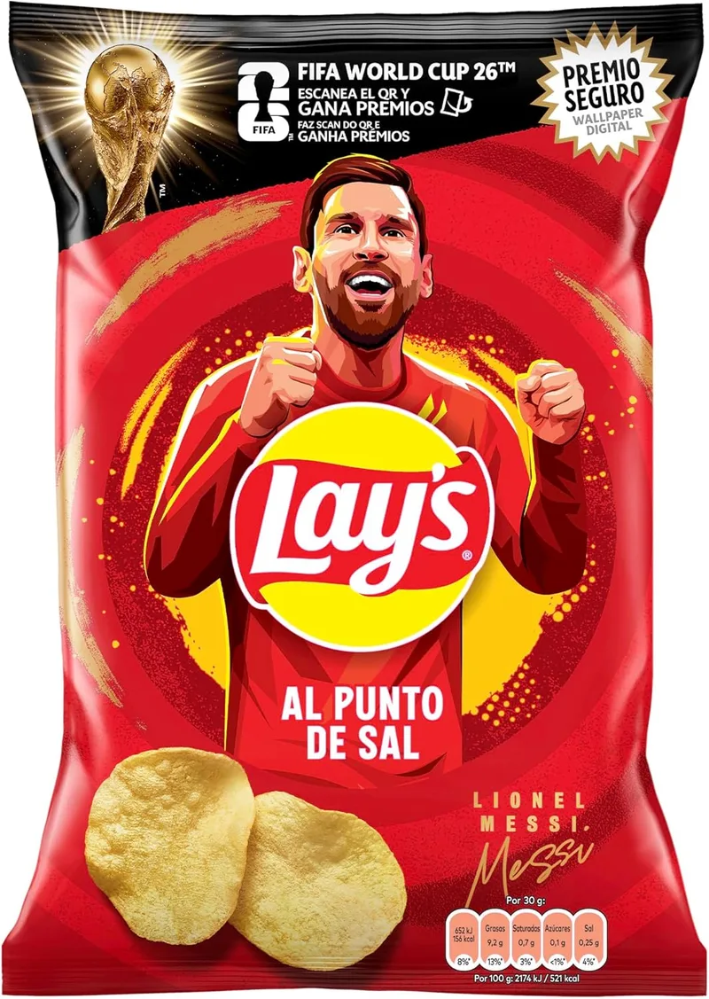 Lay's ▫️ Batatas fritas com sal, 150g
