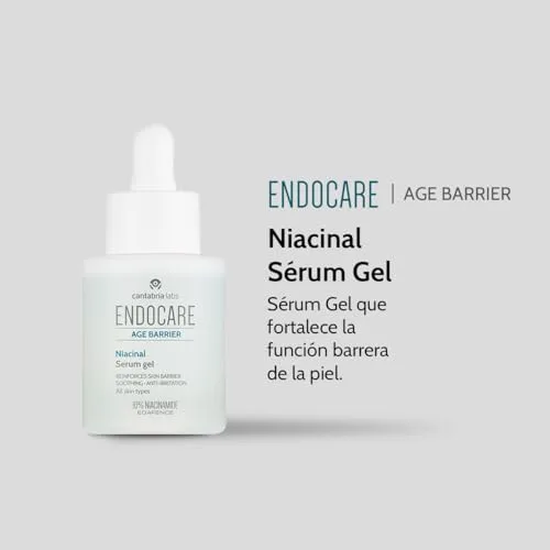 Cantabria Labs ▫️ Endocare Age Barrier Niacinal Serum Gel - 30 ml - Soro em gel com 10% de niacinamida e ácido hialurónico em nanovesículas - Hidrata, acalma e reforça a barreira cutânea 2
