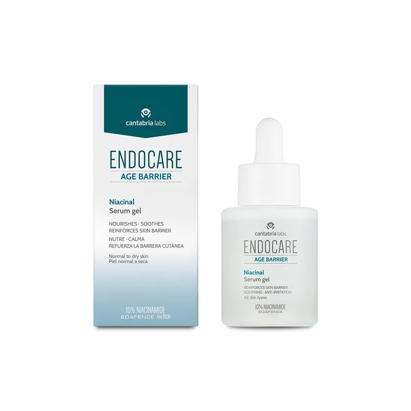 Cantabria Labs ▫️ Endocare Age Barrier Niacinal Serum Gel - 30 ml - Soro em gel com 10% de niacinamida e ácido hialurónico em nanovesículas - Hidrata, acalma e reforça a barreira cutânea