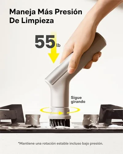 HOTO ▫️ Esfregão giratório elétrico, IPX7, escova impermeável de corpo inteiro, esfregão sem fios para casa de banho com 9 cabeças, até 22 polegadas-libras 6