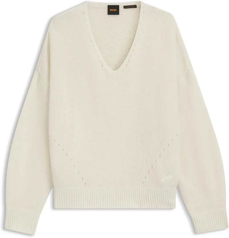 BOSS ▫️ Pulôver de malha C_fondyssa para mulher