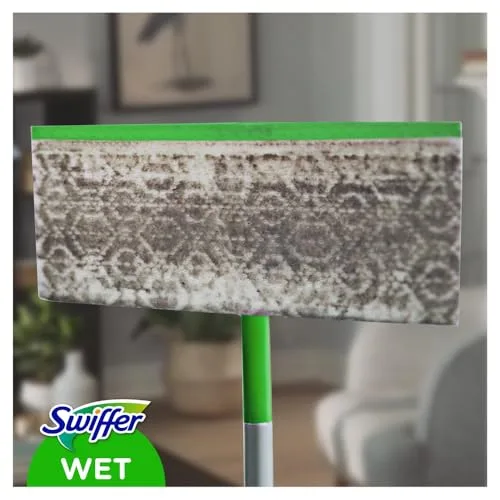 Swiffer ▫️ Toalhetes secos e húmidos para esfregona (90 toalhetes secos, 3 toalhetes húmidos) 5