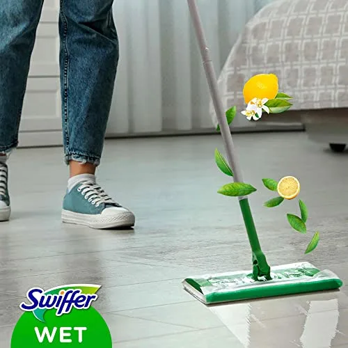 Swiffer ▫️ Toalhetes secos e húmidos para esfregona (90 toalhetes secos, 3 toalhetes húmidos) 6