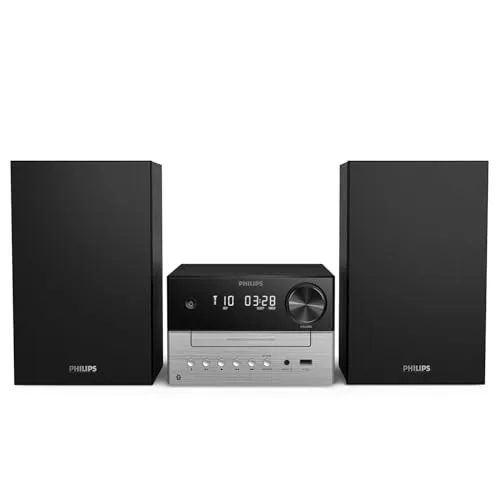 PHILIPS ▫️ Sistema de som Hi-Fi TAM3505M2, Bluetooth, leitor de CD, USB, rádio FM e Auracast DAB, 85% de materiais reciclados pós-consumo 2