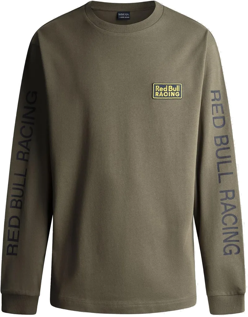 Red Bull Racing X Pepe Jeans ▫️ T-shirt LS com logótipo T-Shirt para homem