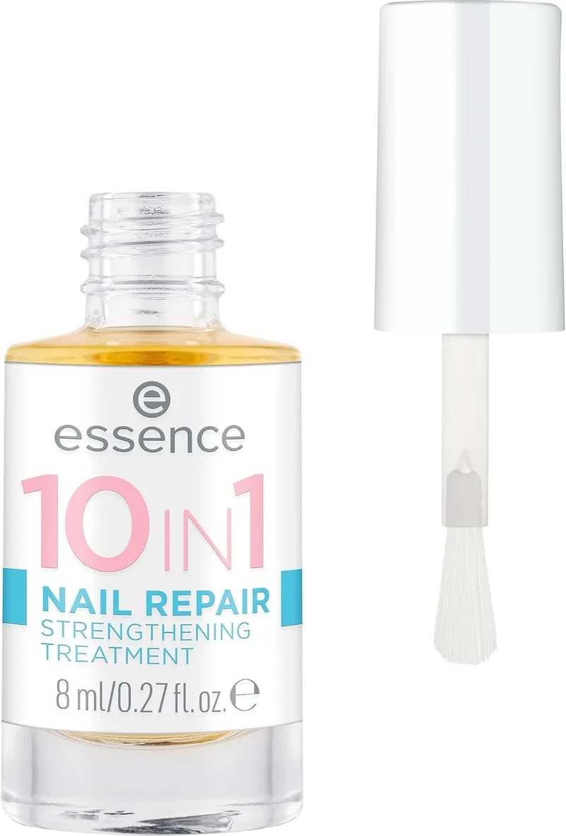 Essence Cosmetics ▫️ essence TRATAMENTO FORTALECEDOR E REPARADOR 10 EM 1, dá volume, tonifica, suaviza, brilho, translúcido (8 ml)