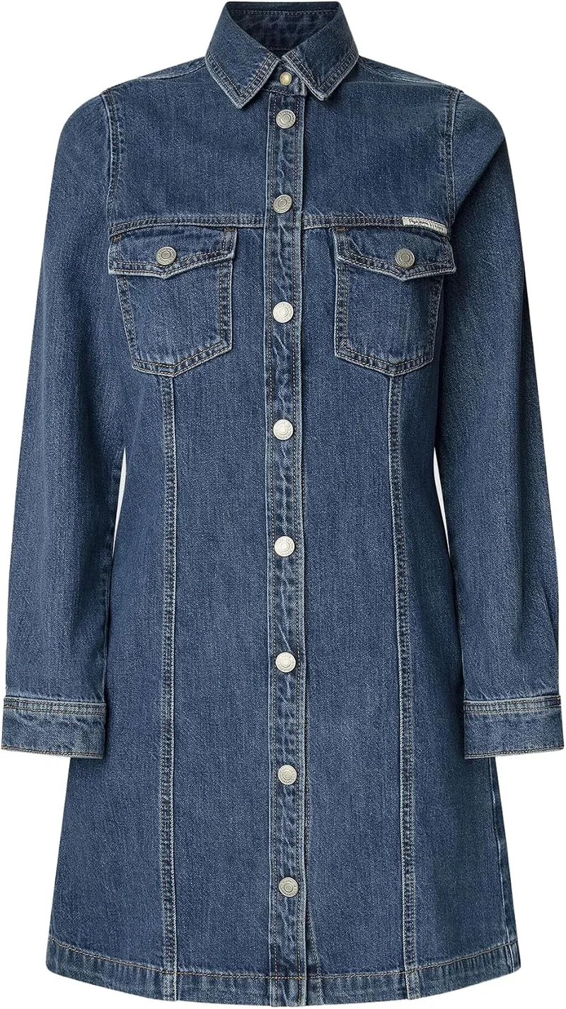Pepe Jeans ▫️ Vestido de ganga autêntico para mulher (conjunto de 1)