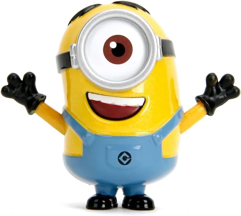 Jada ▫️ Figura colecionável Minions em metal, 7 cm, Stuart, Kevin, Otto ou Bob, 1.ª série, surpresa aleatória, excelente presente, a partir dos 8 anos (253250005)