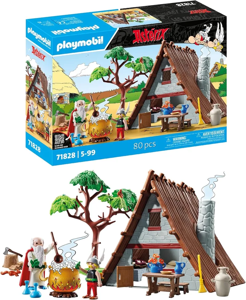 PLAYMOBIL ▫️ Astérix 71828 Cabana do Astérix com Panoramix
