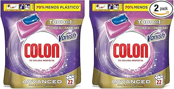 Colon ▫️ Cápsulas de detergente para o cólon, azul, 22 unidades (embalagem de 2)