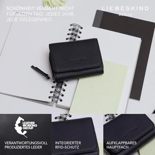 LIEBESKIND ▫️ Berlin Carteira em pele Pablita Wallet Black Preta 2