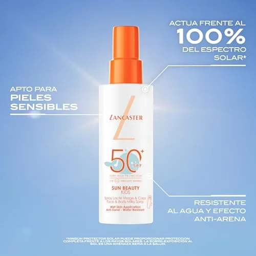 Lancaster ▫️ Sun Beauty Kids Milky Spray FPS 50 – Spray para crianças 4