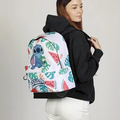 Disney ▫️ Mochila Lilo e Stitch Frog-HS FAN 2.2, Multicolorida, 31 x 44 cm, Capacidade 24 L 6