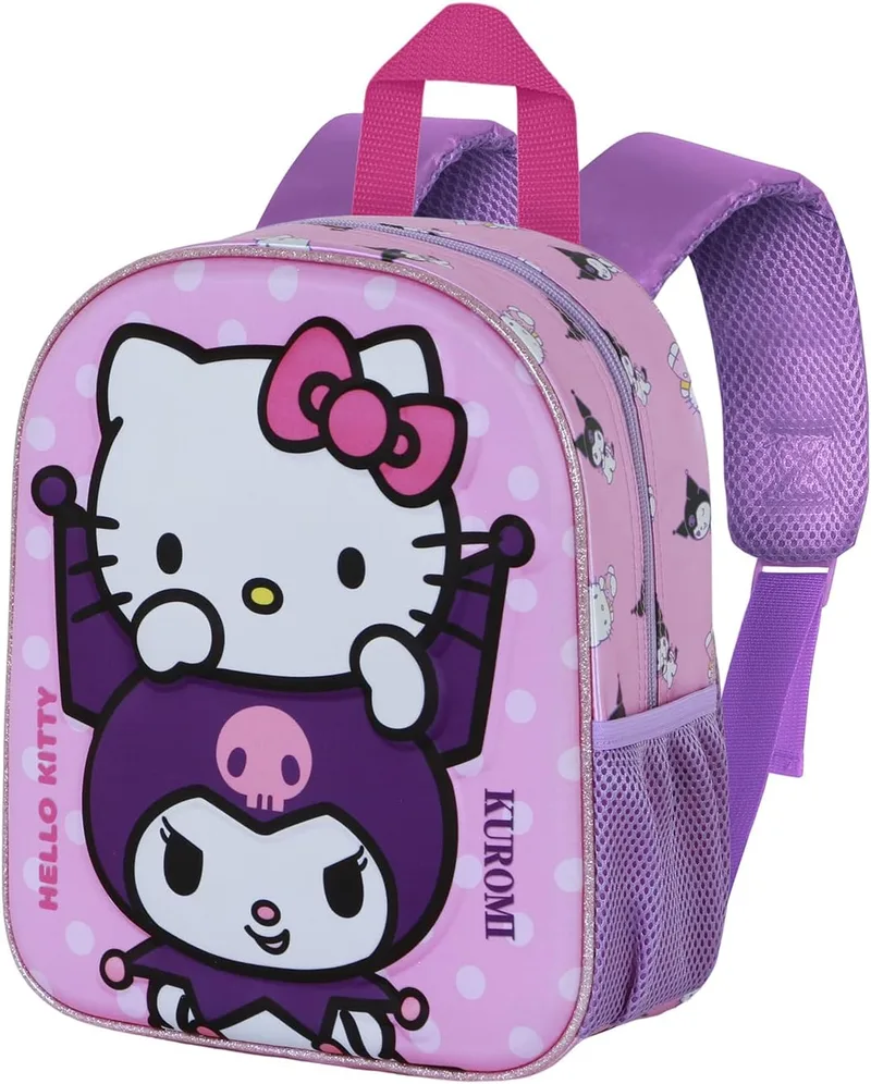 KARACTERMANIA ▫️ Sanrio Hello Kitty Playful - Mochila 3D Elite, Rosa, 25 x 30 cm, Capacidade 7 L