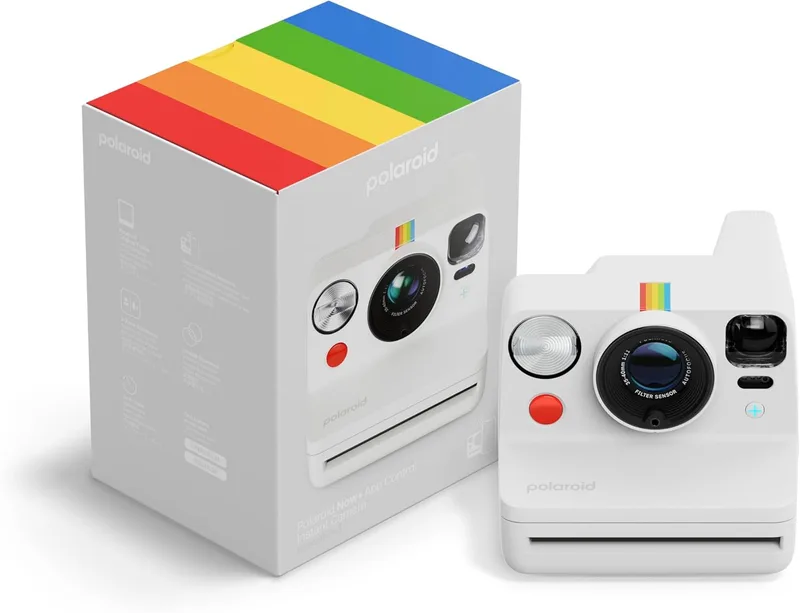 Polaroid ▫️ Now+ Geração 3 - Câmara instantânea com ligação Bluetooth - Branco (9161)