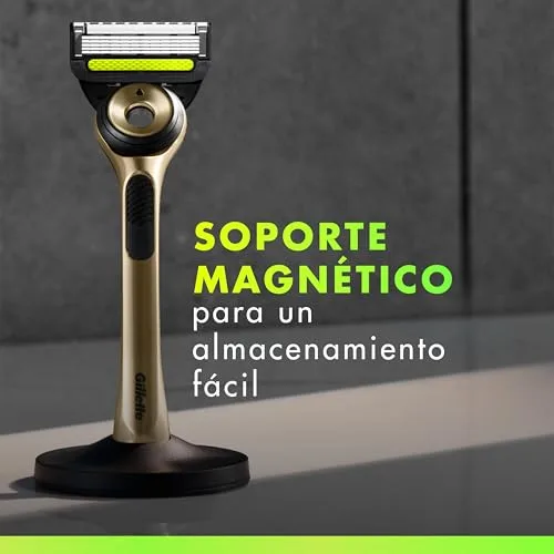 Gillette ▫️ Labs Máquina de barbear Champion Gold Edition com 3 lâminas de substituição 4