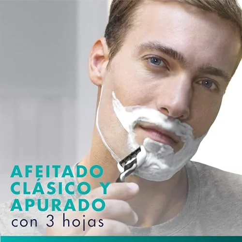 Gillette ▫️ Mach3 - Embalagem básica com 15 recargas para máquinas de barbear para homem, lâminas de barbear com 3 lâminas e faixa lubrificante, compatíveis com todos os cabos Mach3 2