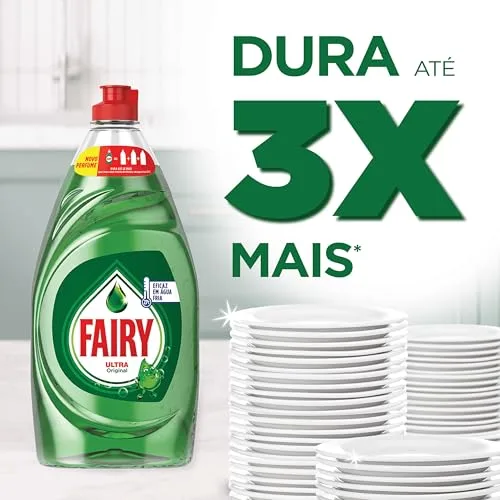 FAIRY ▫️ Ultra Poder Original Líquido para a Máquina de Lavar Louça 4 x 900 ml 3
