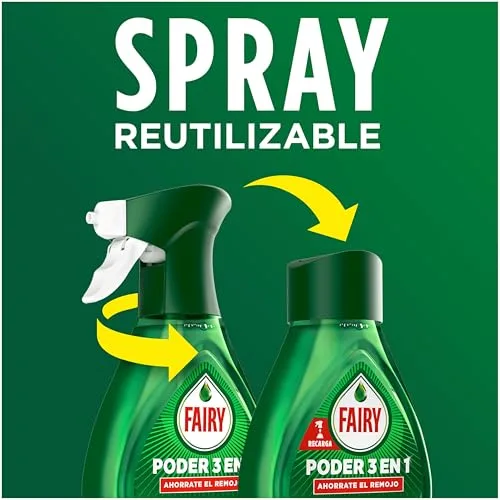FAIRY ▫️ Spray Poder Sem Enxaguamento Pré-Tratamento Limão, 4x500 ml 6
