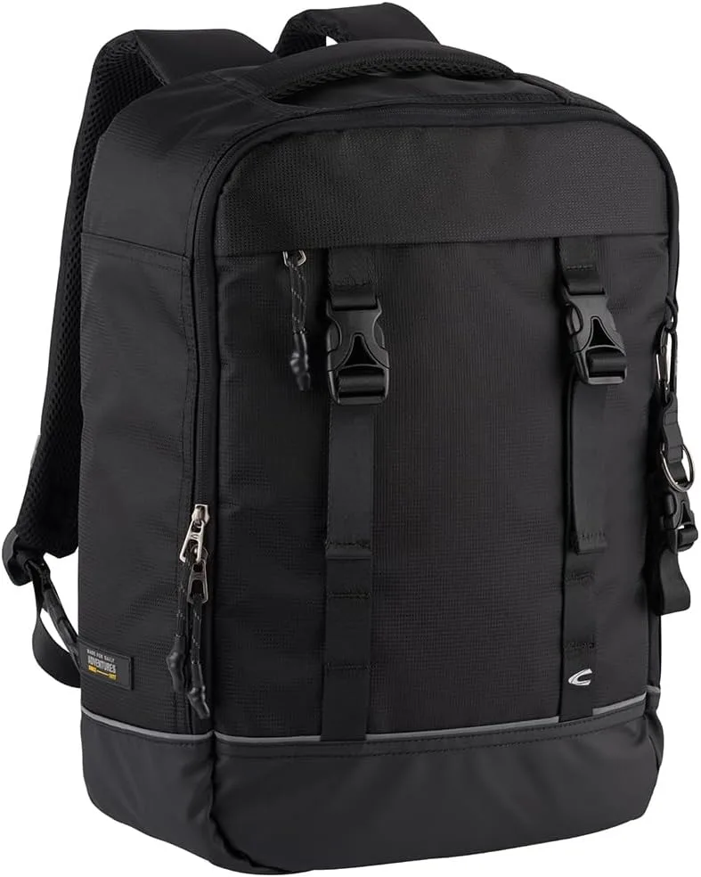 camel active ▫️ mochila para portátil com compartimento para portátil Connect Backpack Preto Preto
