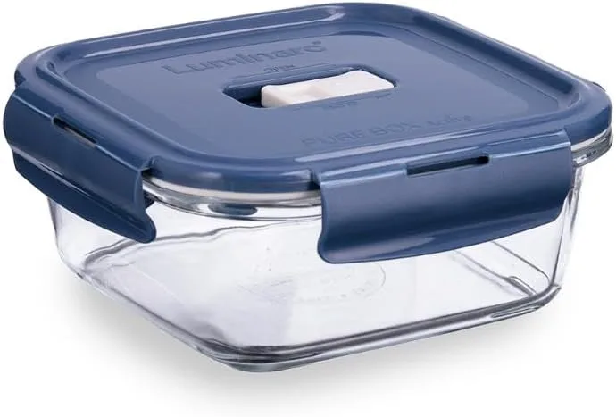 Luminarc ▫️ Baltic Recipiente Quadrado Hermético de Vidro, Adequado para Micro-ondas