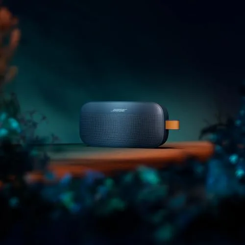 Bose ▫️ SoundLink Flex (2.ª geração), coluna portátil sem fios com Bluetooth, pequena e potente para festas ao ar livre, até 12 horas de autonomia, resistente à água (IP67) e ao pó, azul crepúsculo 3