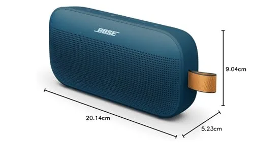 Bose ▫️ SoundLink Flex (2.ª geração), coluna portátil sem fios com Bluetooth, pequena e potente para festas ao ar livre, até 12 horas de autonomia, resistente à água (IP67) e ao pó, azul crepúsculo 6