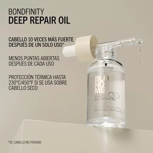 BlondMe ▫️ Schwarzkopf Professional Bondfinity Deep Repair Oil - Óleo Reparador Leve - sem enxaguamento 50 ml 3