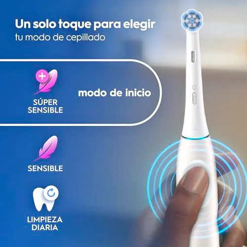 Oral-B ▫️ Escova de dentes elétrica iO 2 com 1 cabeça de escovagem, rosa suave 4