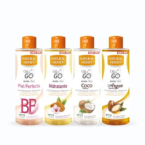 Natural Honey ▫️ Oil & Go Coco Addiction, Óleo de banho sem enxaguamento com óleo de coco, 24 horas de hidratação com aroma tropical, absorção rápida, acabamento não oleoso, nutritivo e revitalizante, 250 ml 5