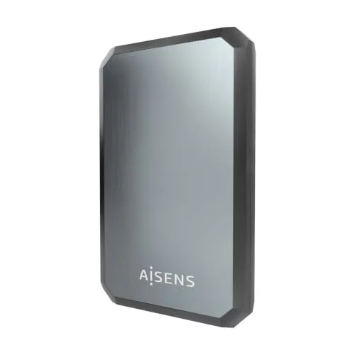 AISENS ▫️ Caixa externa para HDD/SSD SATA de 2,5", USB 3.0 até 5 Gbps, UASP, sem necessidade de ferramentas, preta e cinzenta - ASE-2529B 4