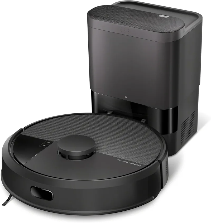iRobot Roomba 105 Combo e Base AutoEmpty com auto-esvaziamento de 75 dias, Aspirador e Lavadora de Pavimentos, Clearview LiDAR, 7000Pa,120 mins, SmartScrub, Evitar Obstáculos, Recarregar e Retomar, App, 3 Modos de Limpeza_N