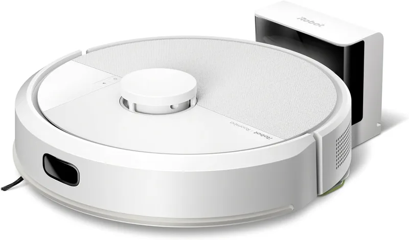 iRobot Roomba 105 Combo, aspirador e esfregão de chão, mapeamento inteligente Clearview LiDAR, 7000Pa, 120 min, 4 fases, SmartScrub, prevenção de obstáculos, zonas de exclusão, recarga e retoma, aplicação, 3 modos de limpeza_B