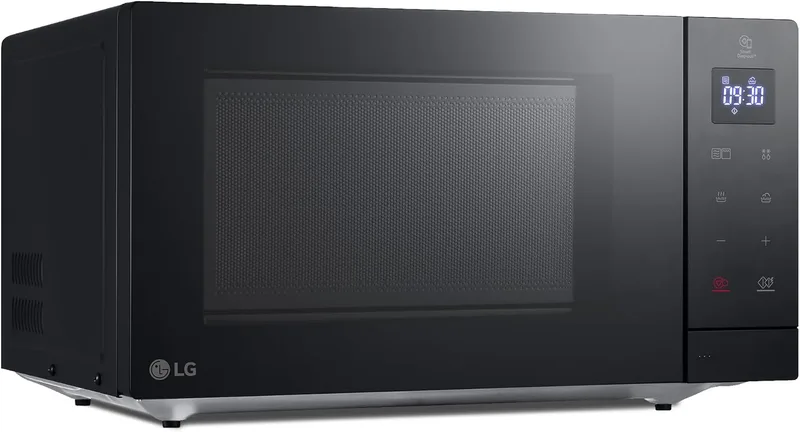 LG ▫️ MH7032JAB - Micro-ondas com grelhador 2 em 1 e ecrã LED, 30 L e 900 W, função de grelhador de 1000 W, cozinha mais depressa, mantém o sabor, fácil de limpar, preto