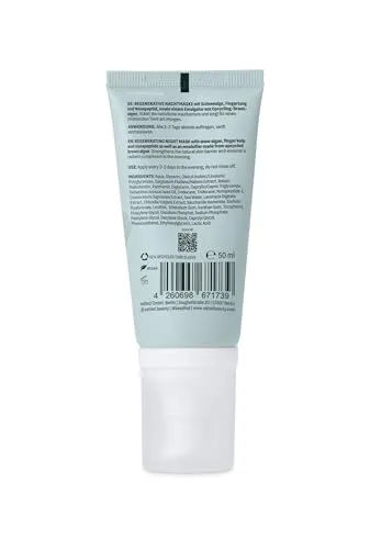 salted. ▫️ Máscara de noite regeneradora, 50 ml, o creme de noite combate a perda de hidratação natural | ajuda na regeneração da pele | creme facial para homens e mulheres | vegan 4