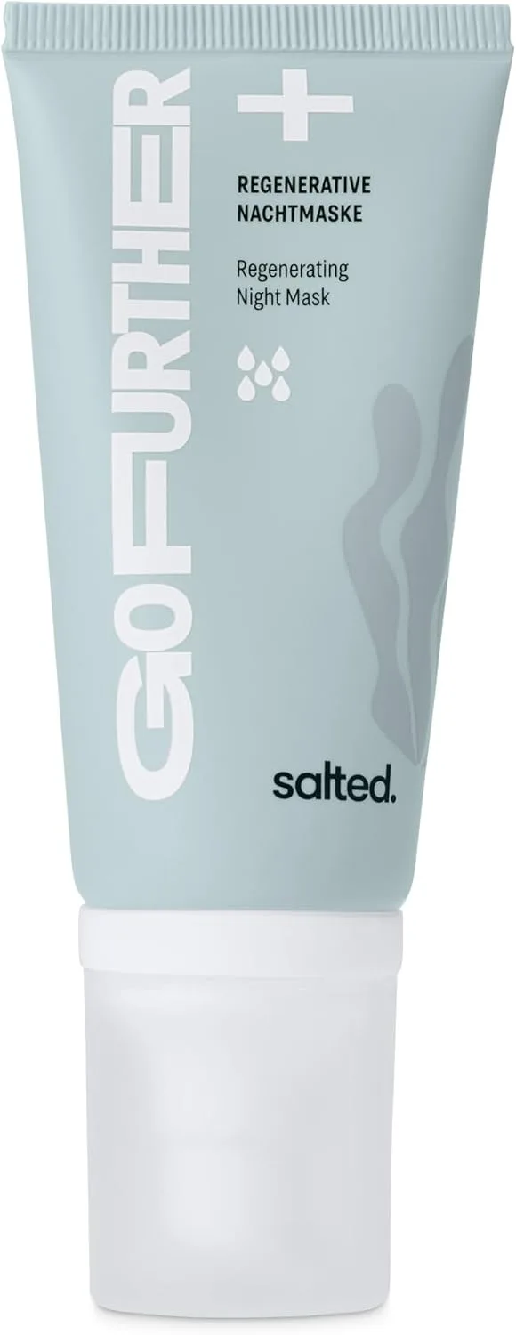 salted. ▫️ Máscara de noite regeneradora, 50 ml, o creme de noite combate a perda de hidratação natural | ajuda na regeneração da pele | creme facial para homens e mulheres | vegan