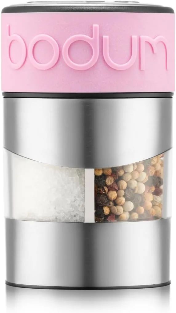 Bodum ▫️ TWIN - Moedor de sal e pimenta, cor-de-rosa
