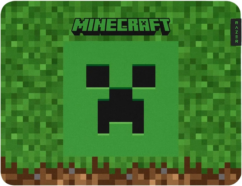 Razer Gigantus V2 Minecraft Edition - Tapete de rato para jogos suave para velocidade e controlo (micro tecido texturado, espuma de borracha espessa, base antiderrapante, 360 x 275 x 3 mm) Minecraft