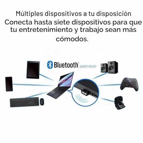 ASUS ▫️ USB-BT540 - Adaptador Bluetooth 5.4, até 7 dispositivos, ultracompacto, EDR e BLE, LE Audio, compatível com Windows 11/10/8.1 e Linux para computadores de secretária e portáteis 4