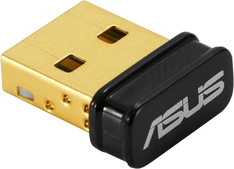 ASUS ▫️ USB-BT540 - Adaptador Bluetooth 5.4, até 7 dispositivos, ultracompacto, EDR e BLE, LE Audio, compatível com Windows 11/10/8.1 e Linux para computadores de secretária e portáteis