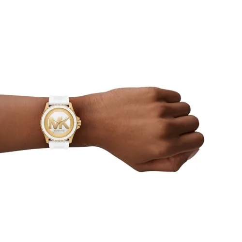 Michael Kors ▫️ Relógio Everest para mulher, movimento cronógrafo de quartzo com bracelete em aço inoxidável ou silicone 2