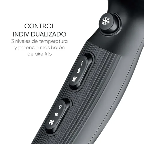 Severin ▫️ Secador de cabelo de alto desempenho com motor CA e tecnologia iônica, Secador de cabelo com difusor e concentrador removíveis, Potência de 2 300 W, Preto, HT 0167 3