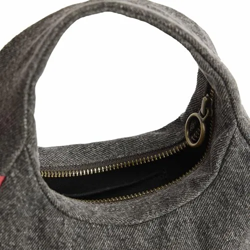 Levi's ▫️ Mini-mala Baby Brooklyn para mulher com alça atada, confecionada em sarja 100% algodão 4