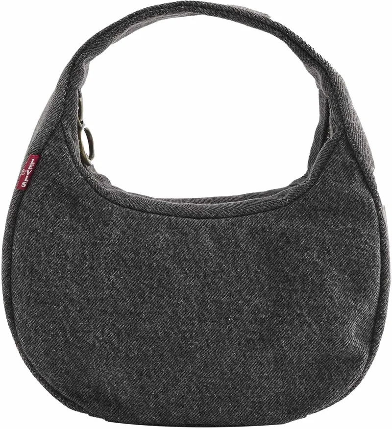 Levi's ▫️ Mini-mala Baby Brooklyn para mulher com alça atada, confecionada em sarja 100% algodão