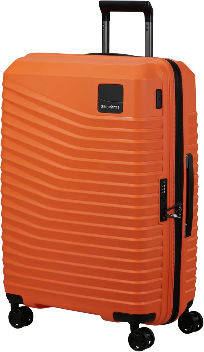 Samsonite Intuo, Spinner M, Mala expansível, 69 cm, 79/87 L, Laranja (Damasco)