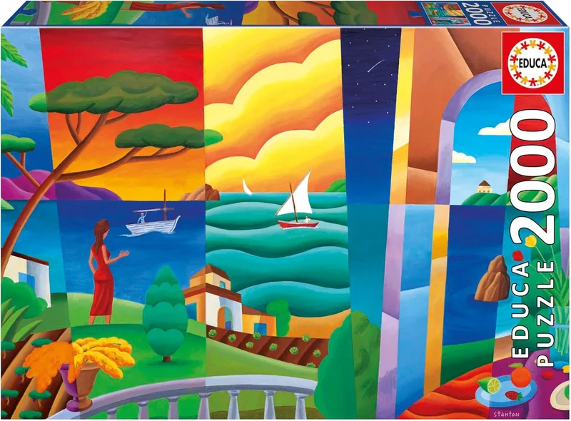 Educa ▫️ Puzzle de 2000 peças para adultos | Penelope Waiting, Philip Stanton. Inclui cola para fixar o puzzle. Tamanho: 96 x 68 cm. A partir dos 14 anos (20268)