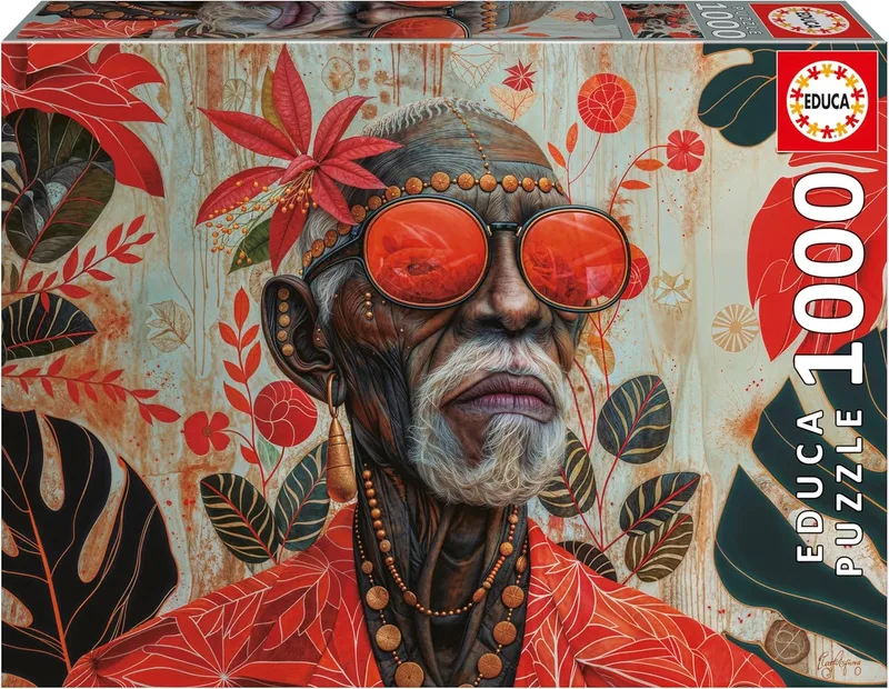 Educa ▫️ Puzzle de 1000 peças para adultos: Guardião dos Trópicos. Inclui cola para fixar o puzzle. Tamanho: 68 x 48 cm. A partir dos 14 anos (20239)
