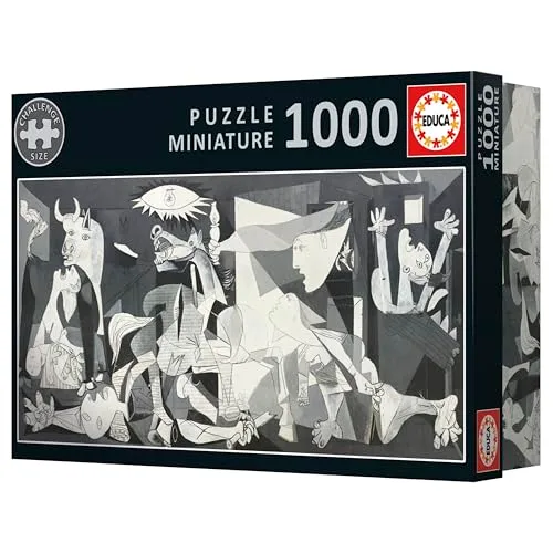 Educa ▫️ O quebra-cabeças de 1000 peças para adultos mais pequeno do mundo | Guernica, Pablo Picasso. Inclui cola Fix Puzzle. Dimensões: 30 x 46 cm. A partir dos 14 anos (20375) 3